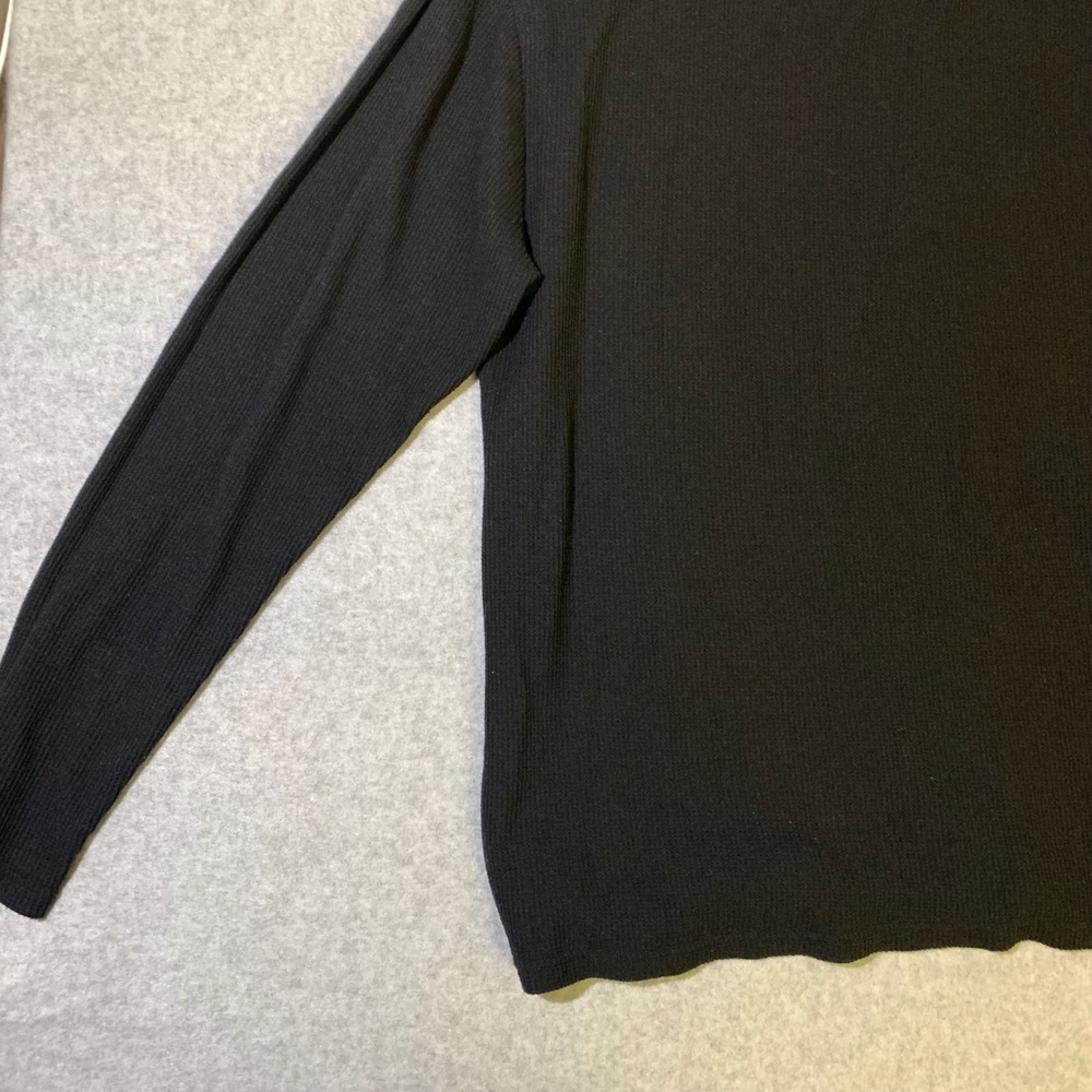 U.S. Polo Sleepwear Top‎ Mens XL Black Thermal Waffle Knit Long Sleeve Shirt - Picture 8 of 11